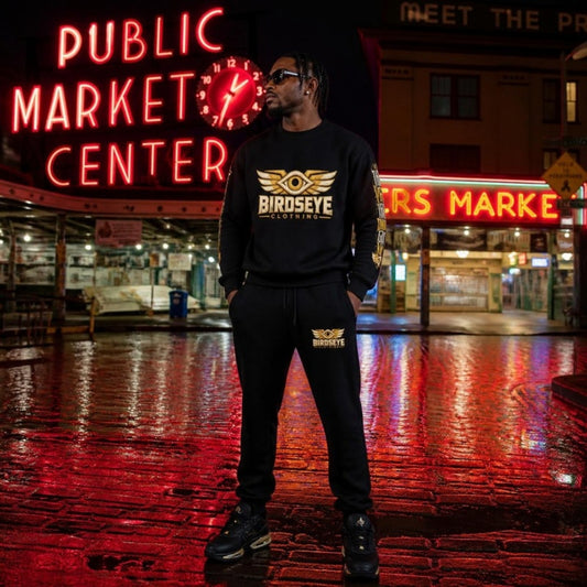 Night Owl Uniform – Joggers, full outfit at Pike Place Market