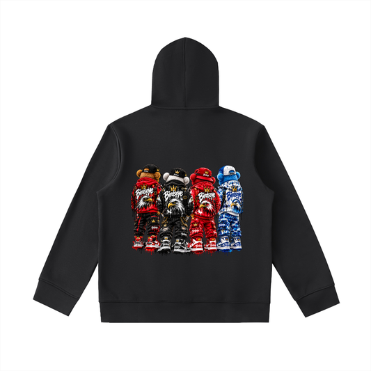 The Flock High-Neck Zip Hoodie
