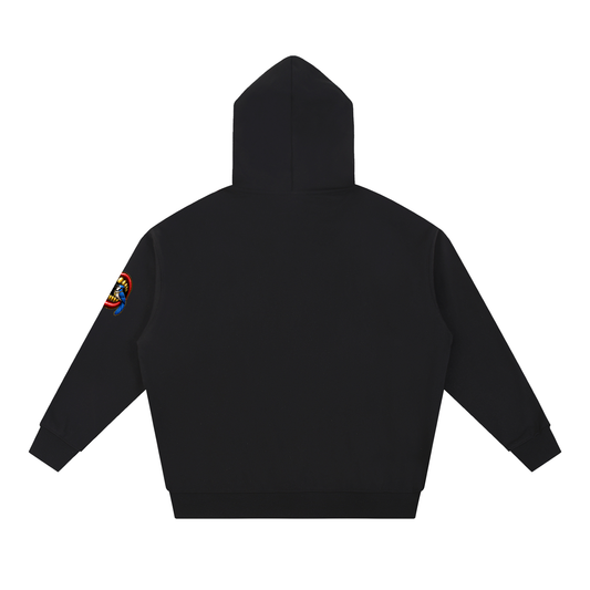 Talk Is Cheap Heavyweight Hoodie – Gold Grill Cardinal & Blue Jay Graphic