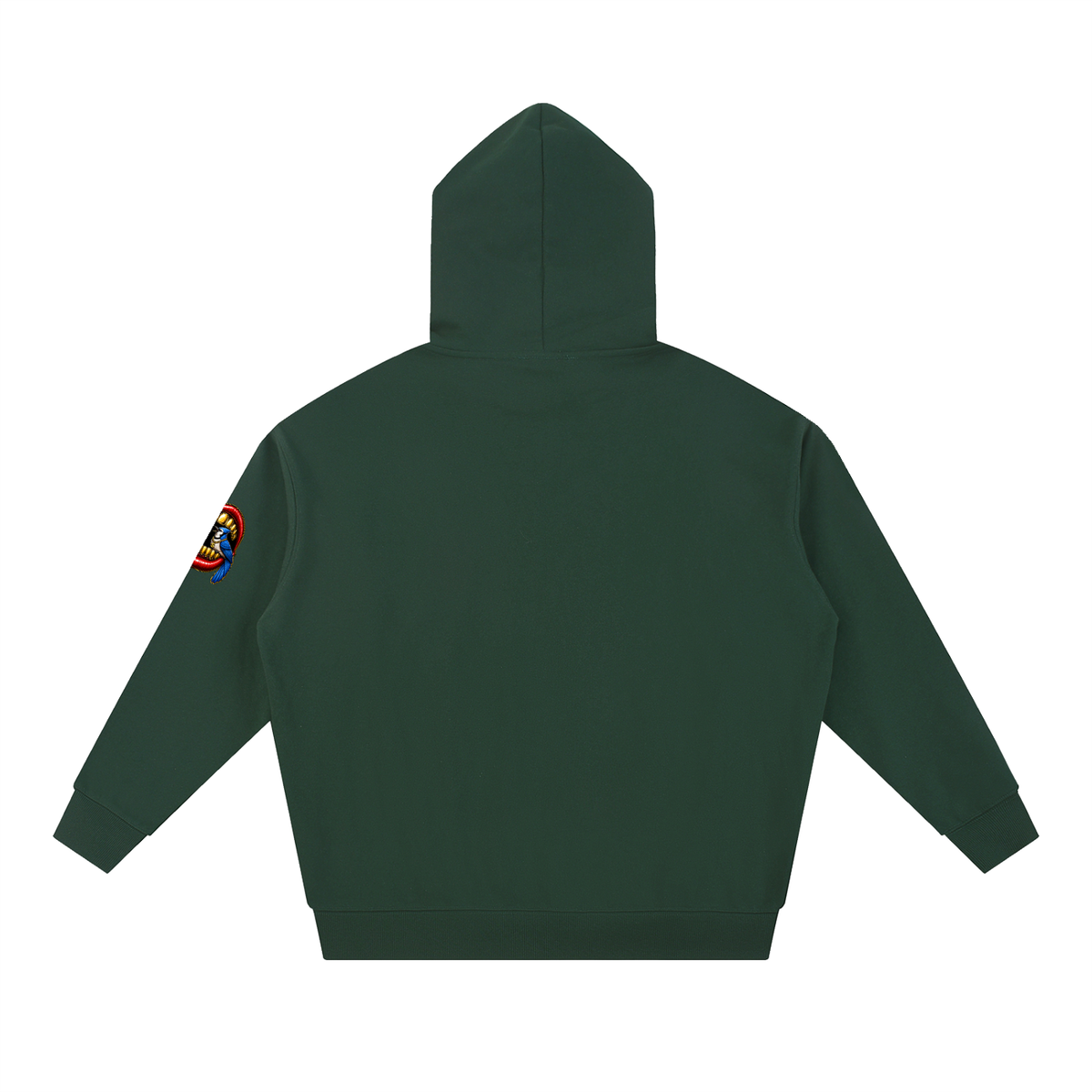 Talk Is Cheap Heavyweight Hoodie – Gold Grill Cardinal & Blue Jay Graphic