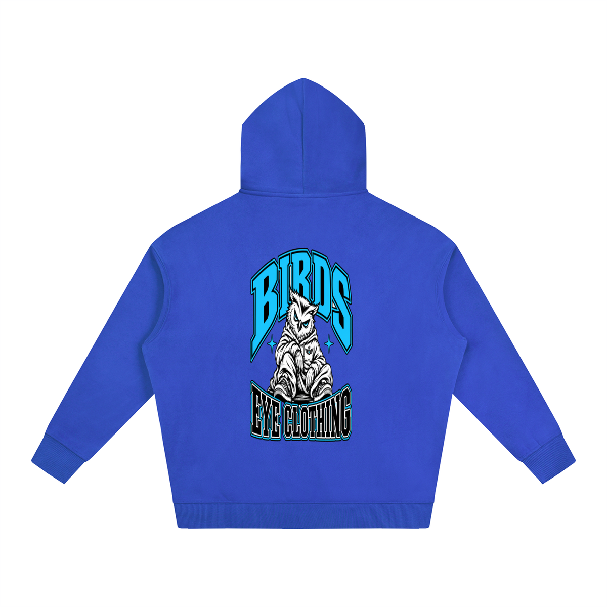 Birds Eye Blue Owl Hoodie