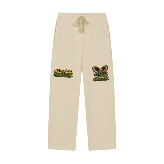 Survival Has No Favorites Straight-Leg Sweatpants – Eagle vs Snake Graphic