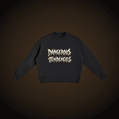 Dangerous Tendencies Crewneck – Black, front