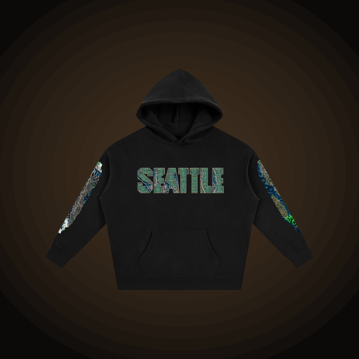Seattle Wired Oversized Hoodie - Birdseye Clothing