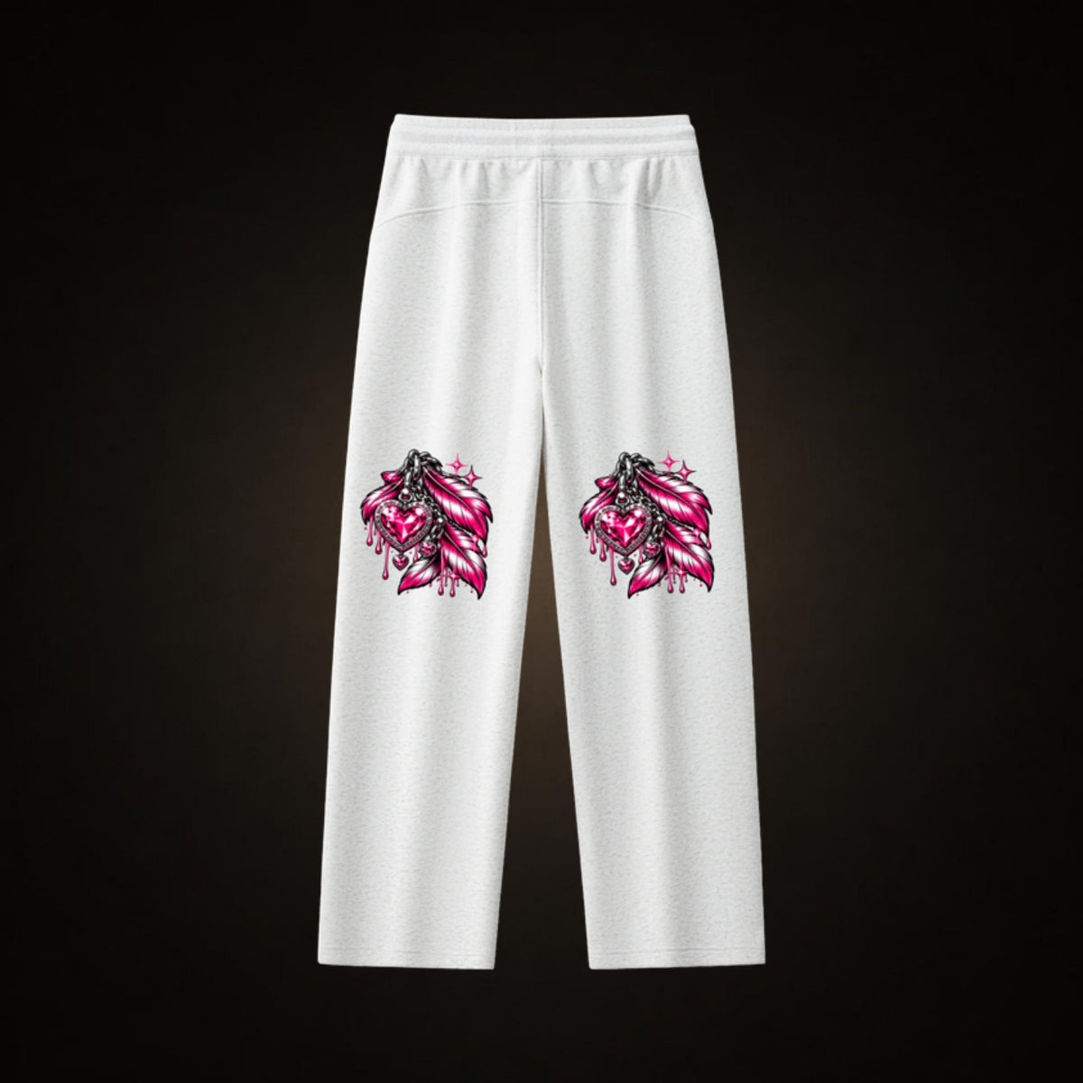 BLK Never Caged Sweatpants white