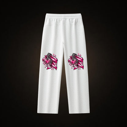 BLK Never Caged Sweatpants white