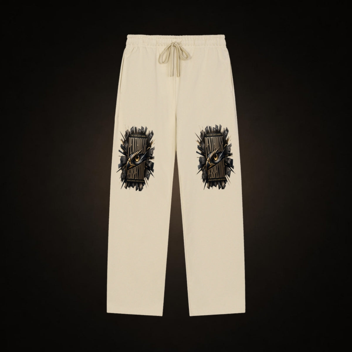 BLK Penthouse Perspective Cream Sweatpants