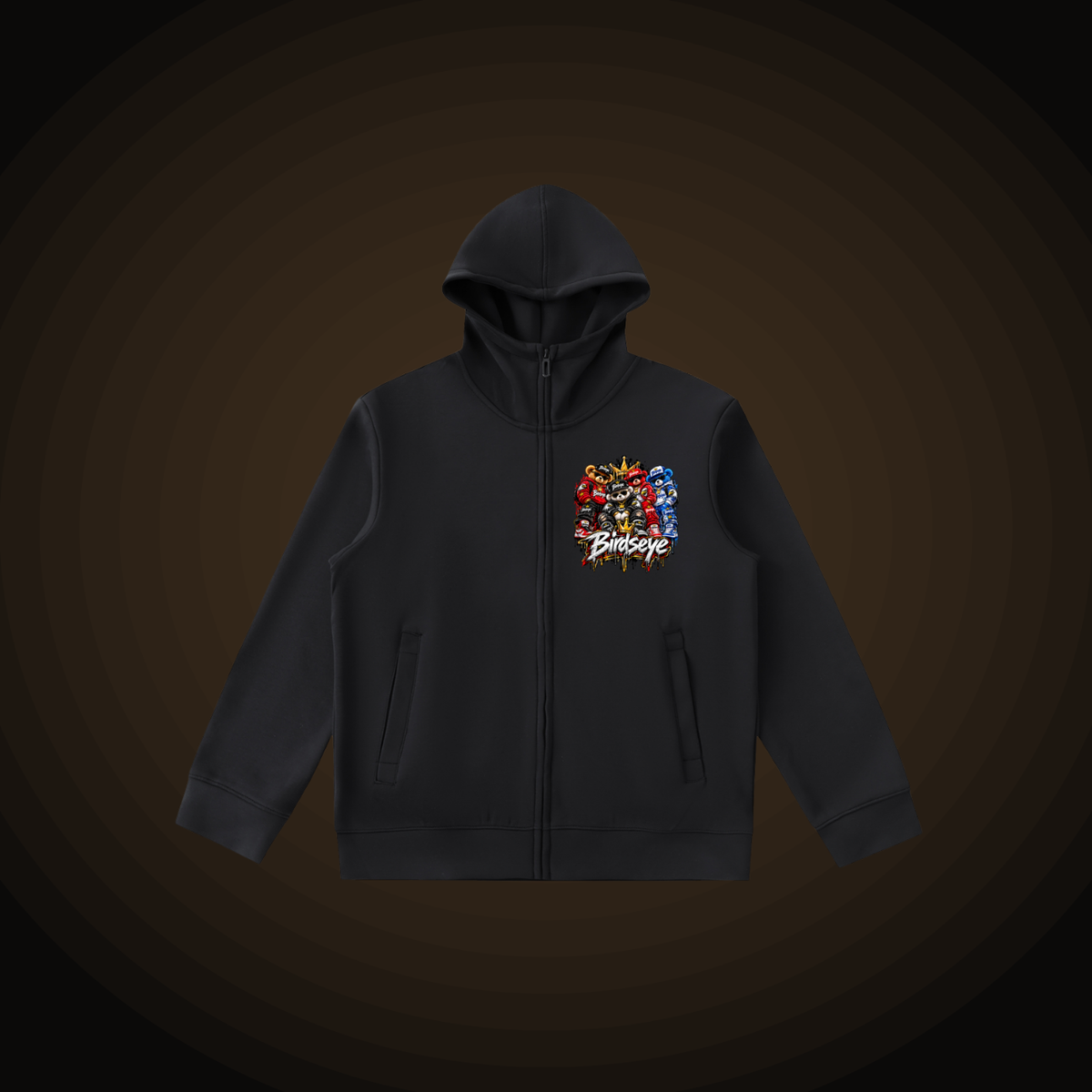 The Flock High-Neck Zip Hoodie - Birdseye Clothing