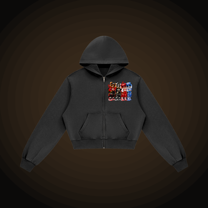 The Flock Women's Mineral Wash Zip Hoodie - Birdseye Clothing