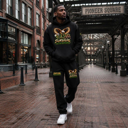 Survival Has No Favorites Uniform – full outfit in Pioneer Square, Seattle