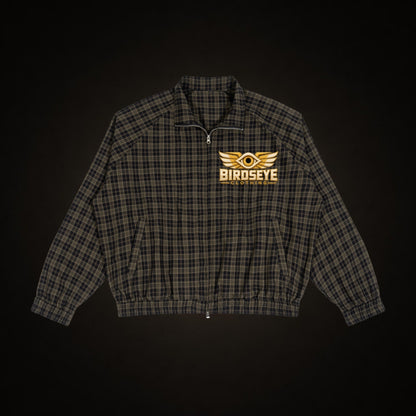 Birdseye Plaid Track Jacket