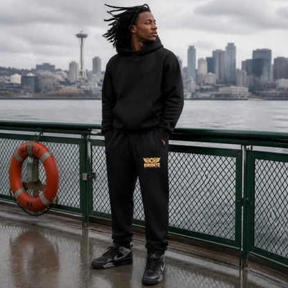 Unauthorized Airspace Joggers on model