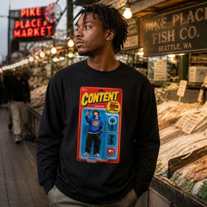 Content Long Sleeve on model