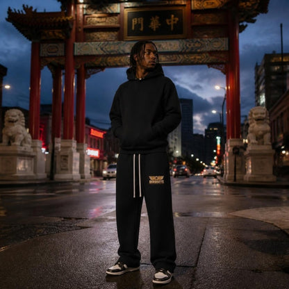 Night Owl Straight-Leg Pants on model