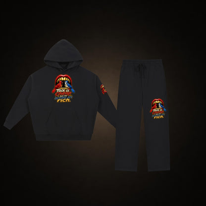 Uniform set: Talk Is Cheap Hoodie and Talk Is Cheap Sweatpants