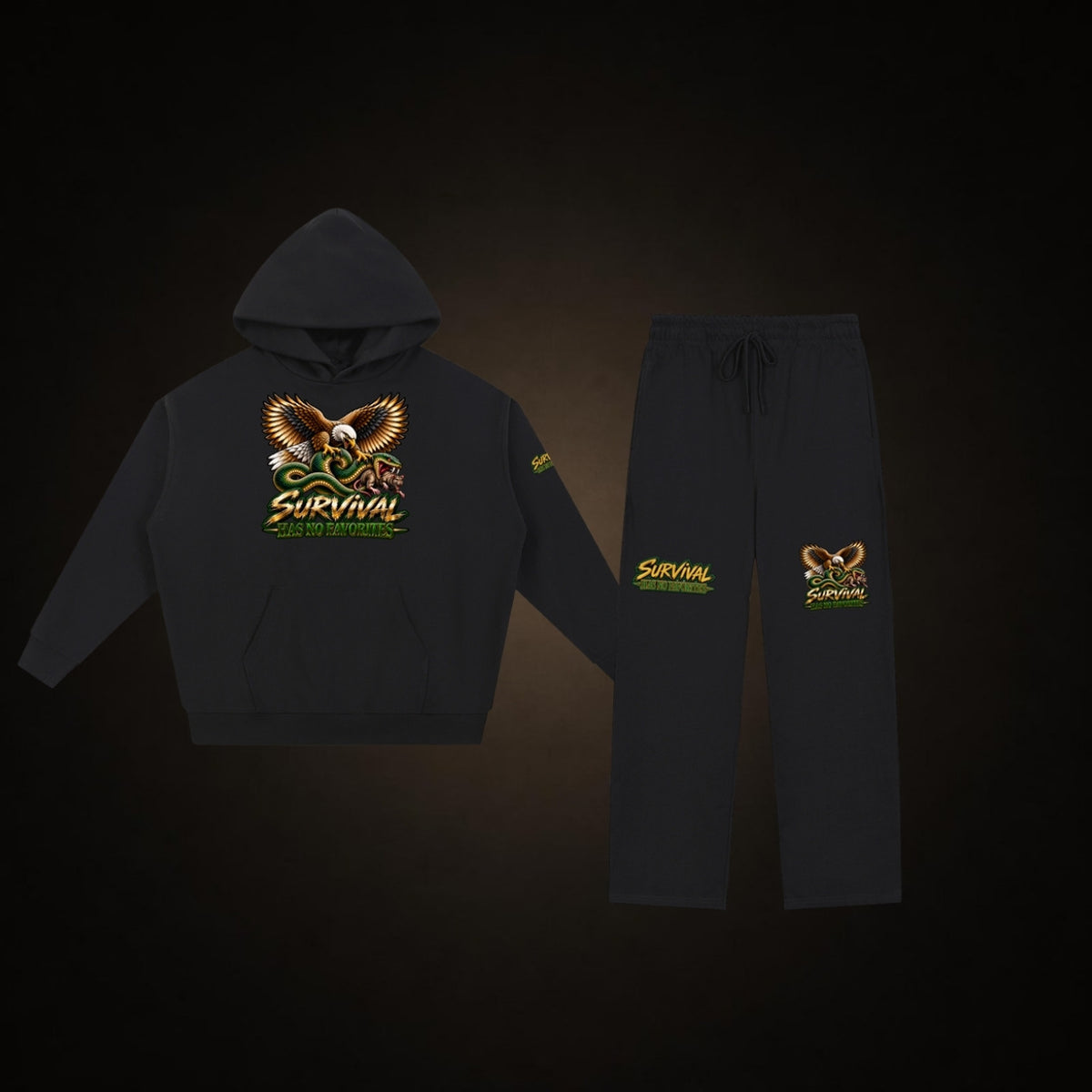 Uniform set: Survival Has No Favorites Hoodie and Survival Has No Favorites Sweatpants
