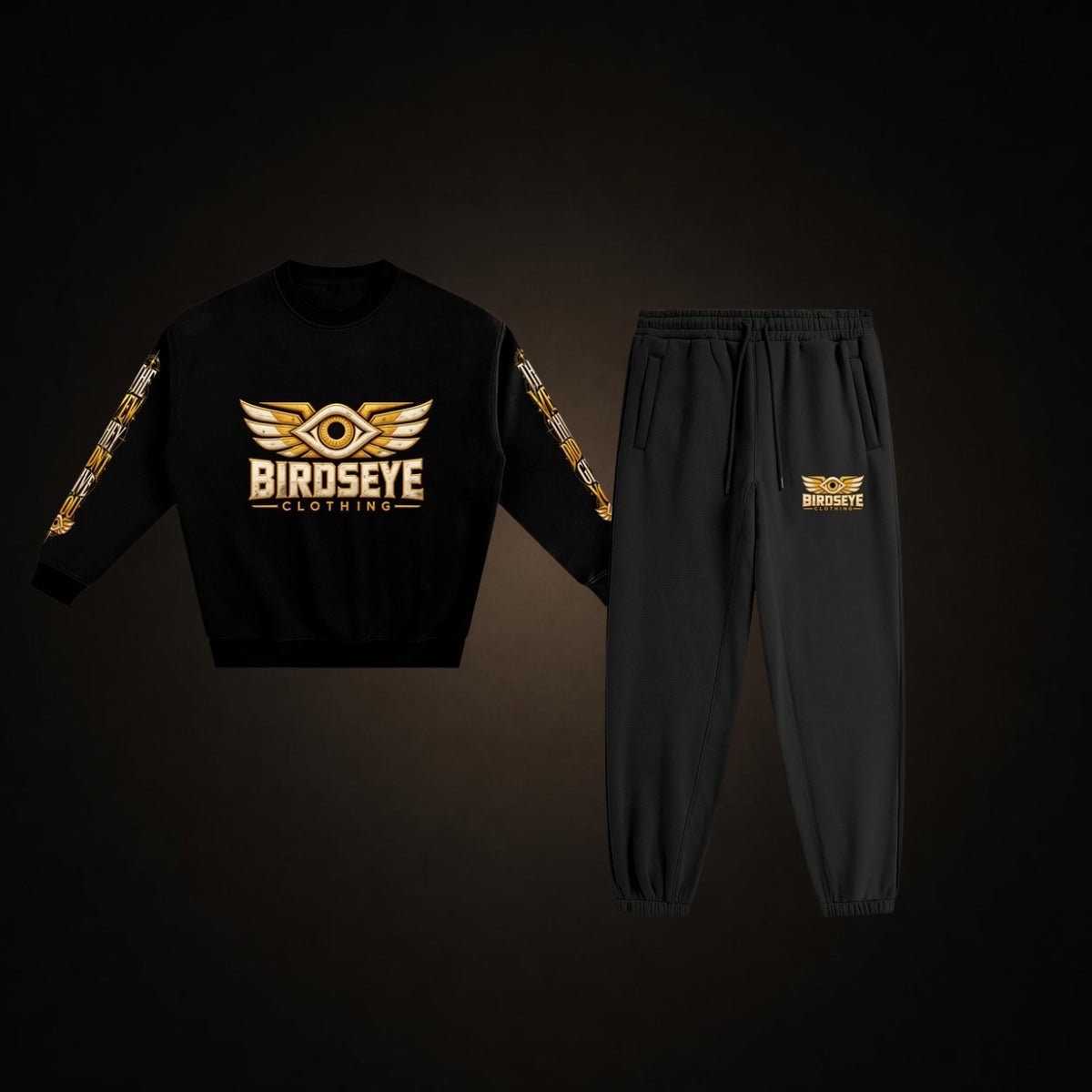 Uniform set: Night Owl Crewneck and Night Owl Joggers