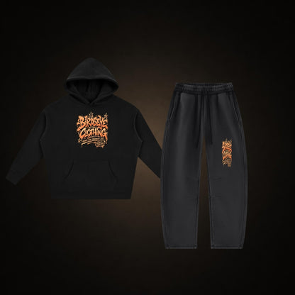 Uniform set: Birdseye Graffiti Hoodie and Birdseye Graffiti Barrel Sweats