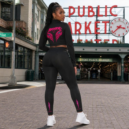 Pink Star Uniform back view at Pike Place Market, Seattle
