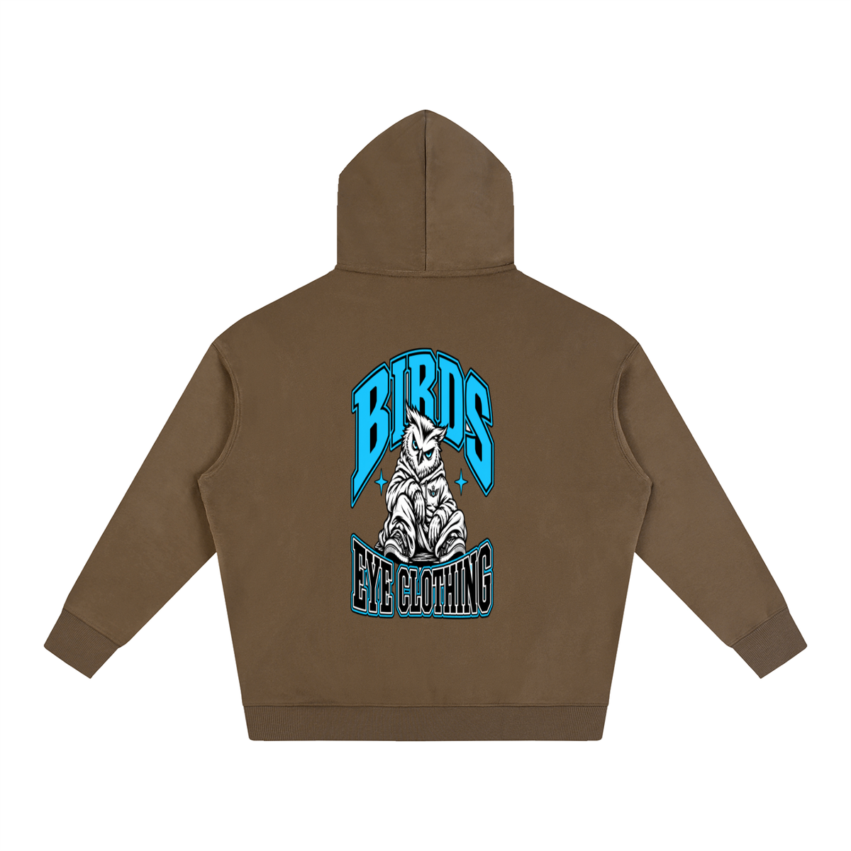 Birds Eye Blue Owl Hoodie
