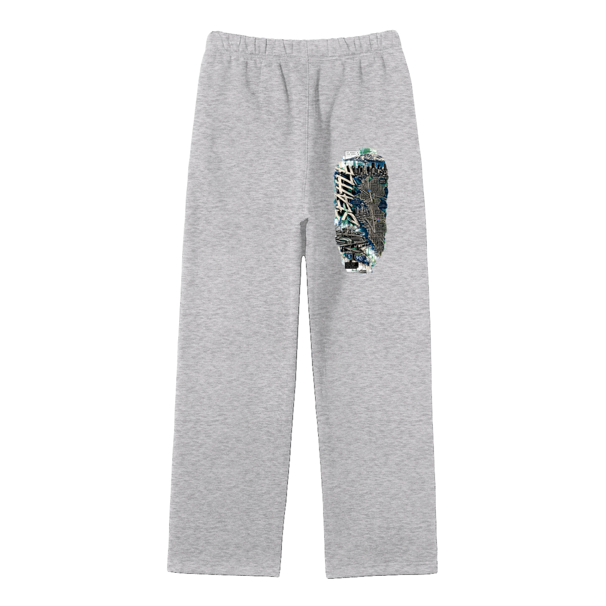 Unisex Solid Color Fleece Straight Leg Pants