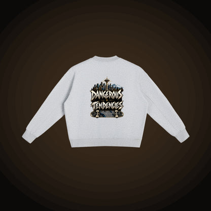 Dangerous Tendencies Crewneck – Gray, back