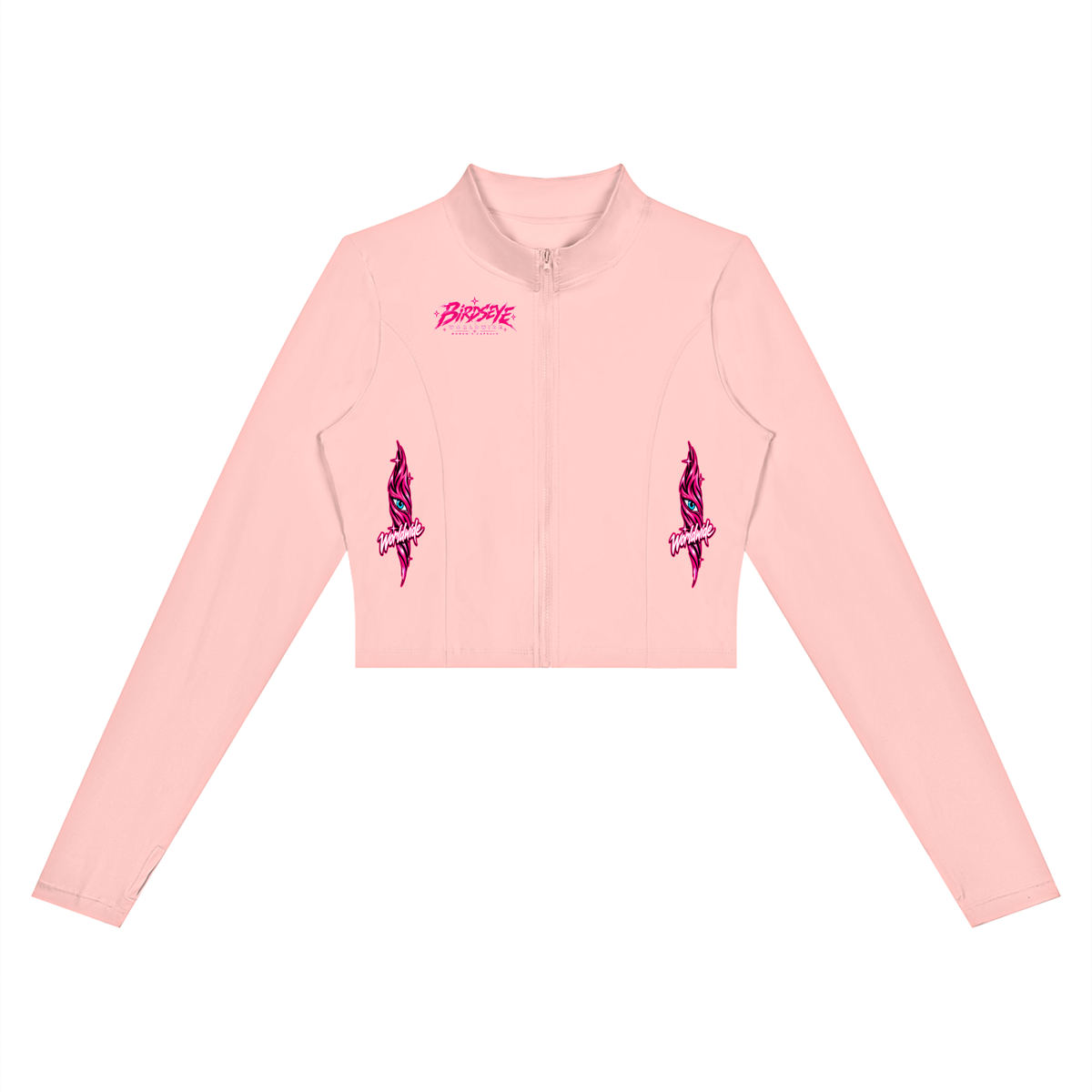 Birdseye Pink Star Crop Jacket