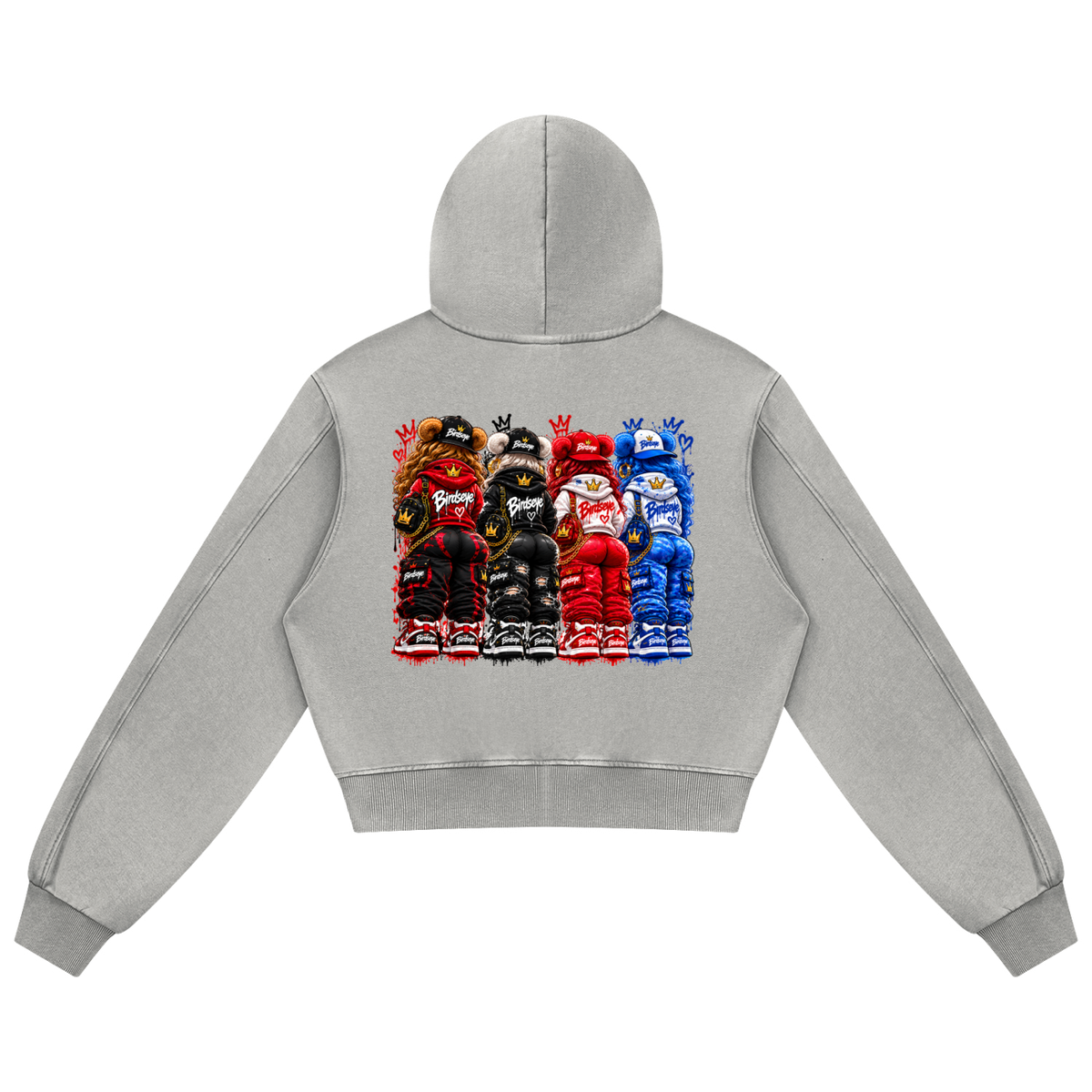 The Flock Women's Mineral Wash Zip Hoodie