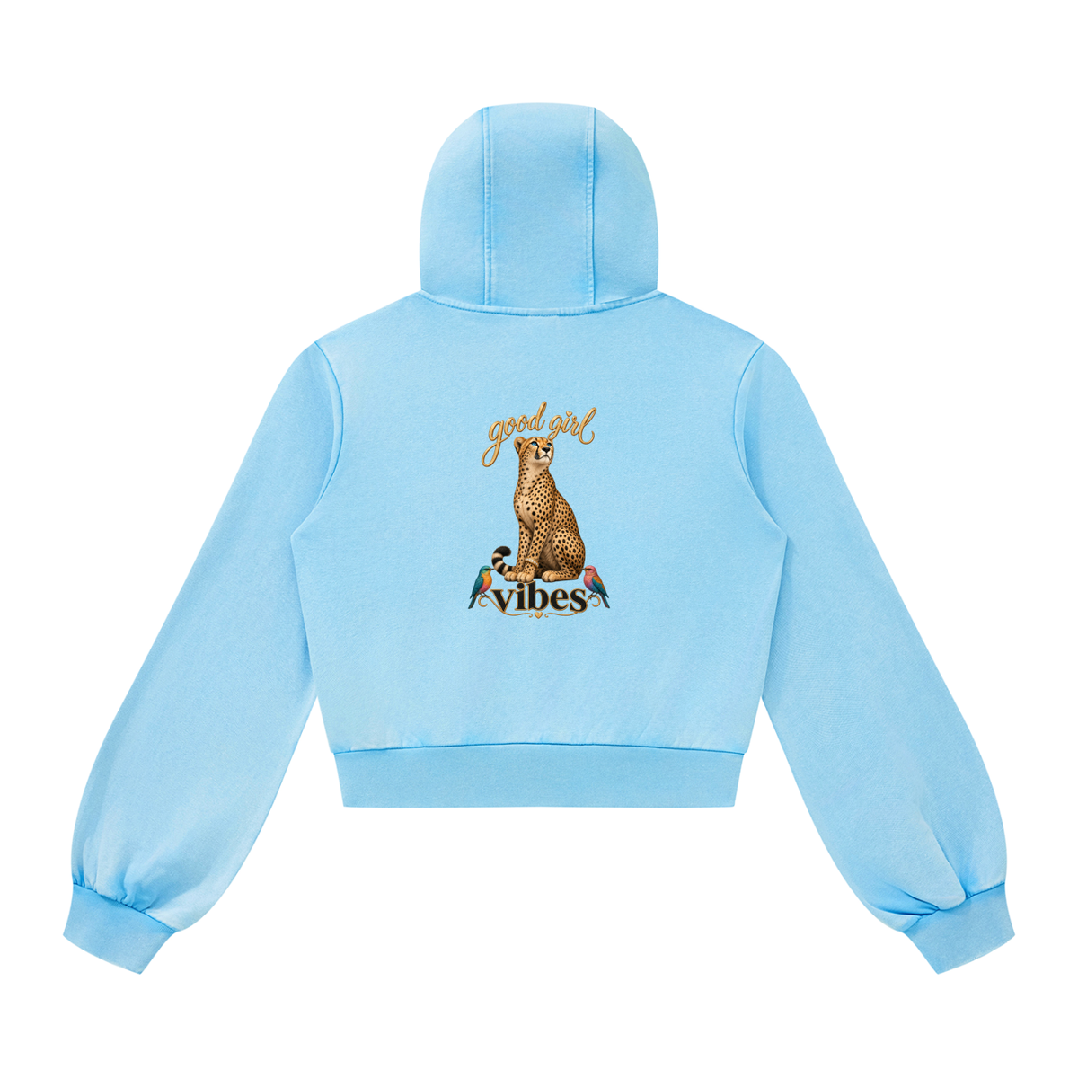 Good Girl Cheetah Zip Hoodie