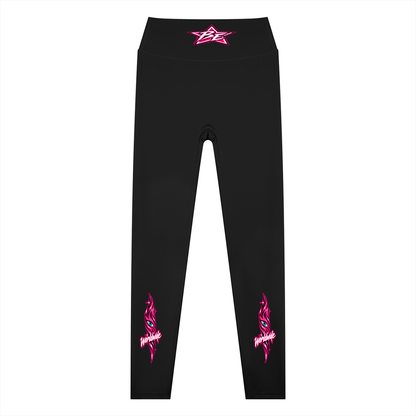 Birdseye Pink Star Leggings