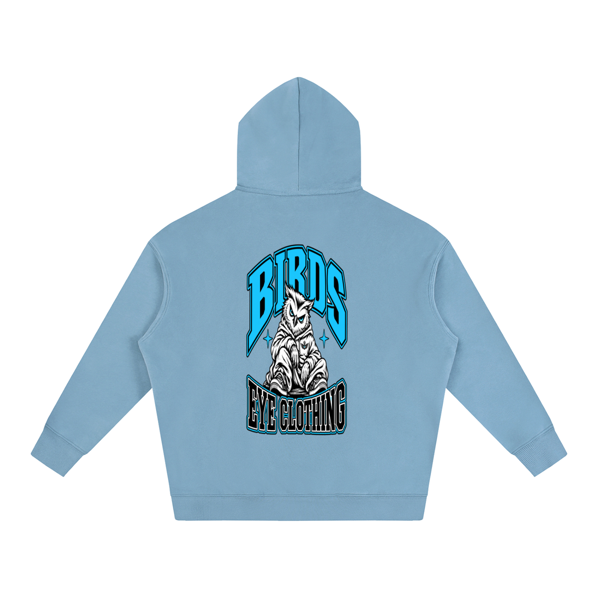 Birds Eye Blue Owl Hoodie