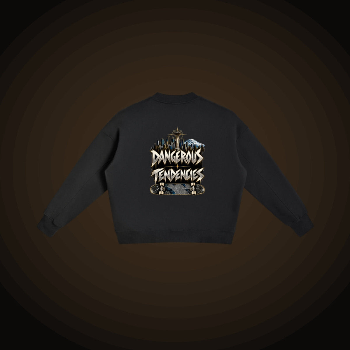 Dangerous Tendencies Crewneck – Black, back