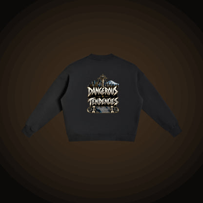 Dangerous Tendencies Crewneck – Black, back