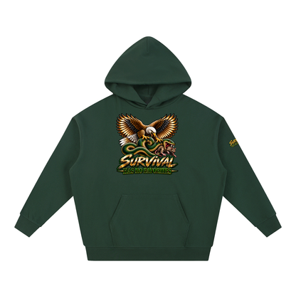Survival Has No Favorites Heavyweight Hoodie – Eagle vs Snake Graphic