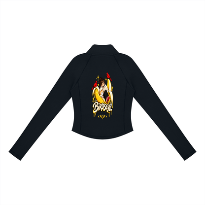 birdseye,streetwear,womensstreetwear,quarterzip,longsleeve,athleisure,fittedtop,graphictop,bananagirl,cardinal,seattlestreetwear,birdseyeclothing