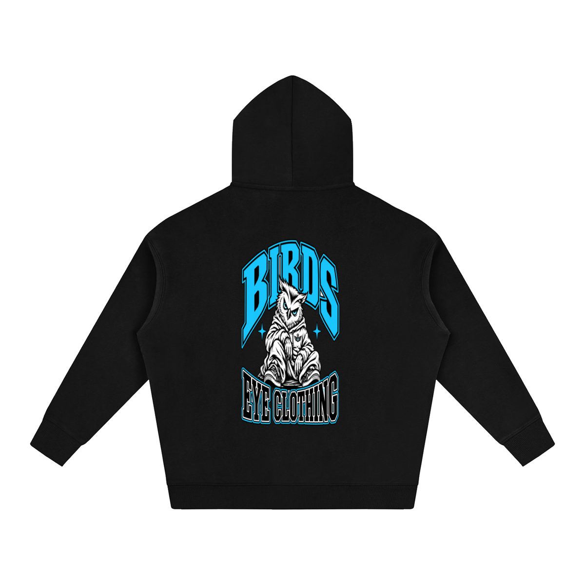 Birds Eye Blue Owl Hoodie