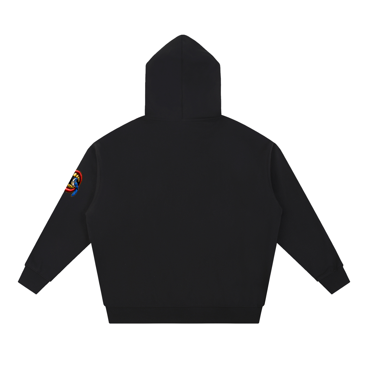 Talk Is Cheap Heavyweight Hoodie – Gold Grill Cardinal & Blue Jay Graphic