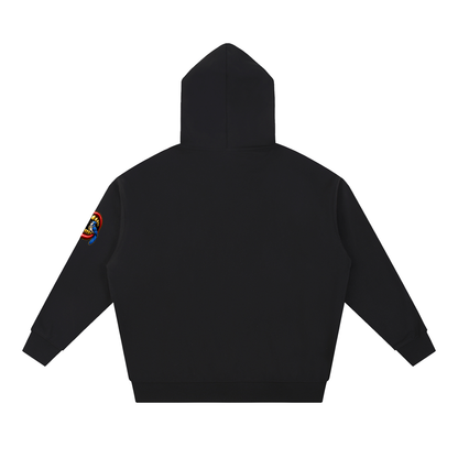 Talk Is Cheap Heavyweight Hoodie – Gold Grill Cardinal & Blue Jay Graphic