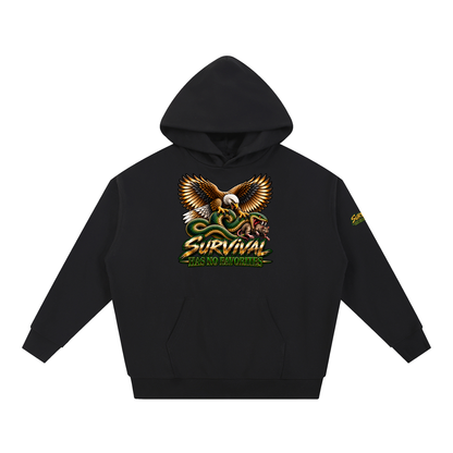 Survival Has No Favorites Heavyweight Hoodie – Eagle vs Snake Graphic