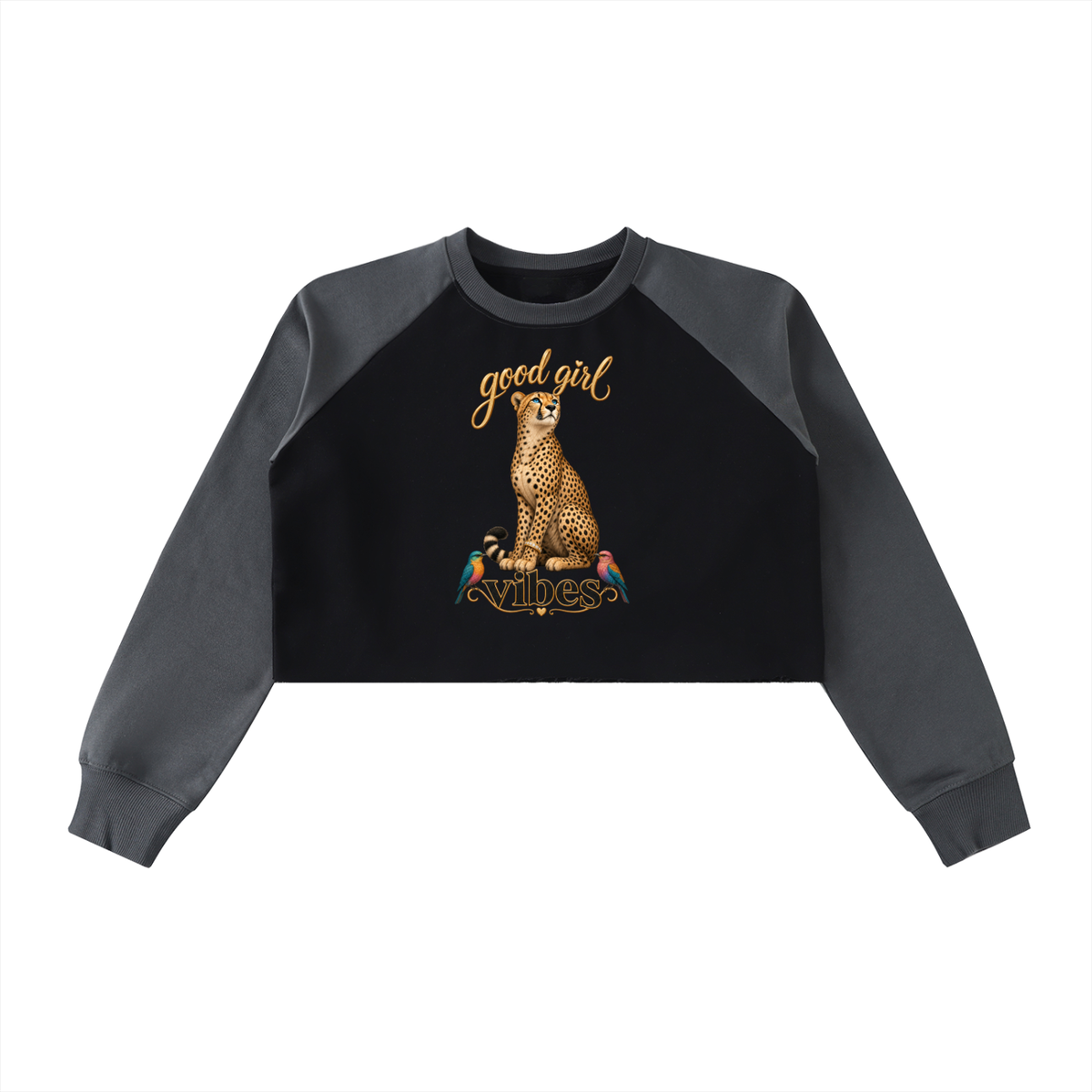 Good Girl Vibes Crop Raglan
