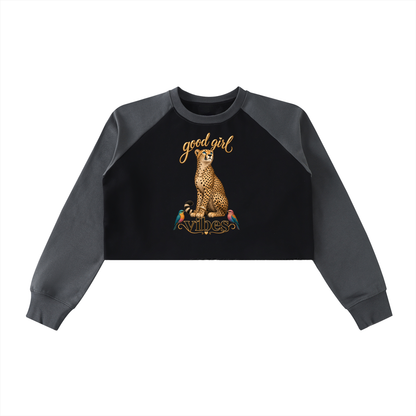 Good Girl Vibes Crop Raglan