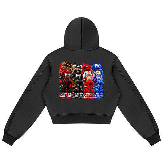 The Flock Women's Mineral Wash Zip Hoodie
