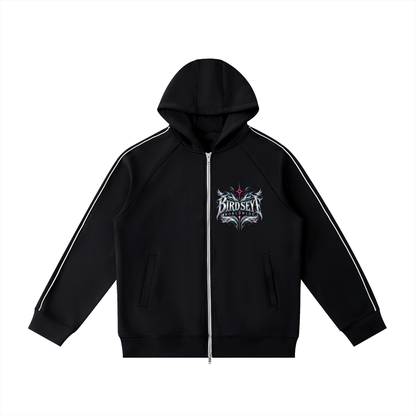 Heavyweight Raglan Sleeve Zip Hoodie