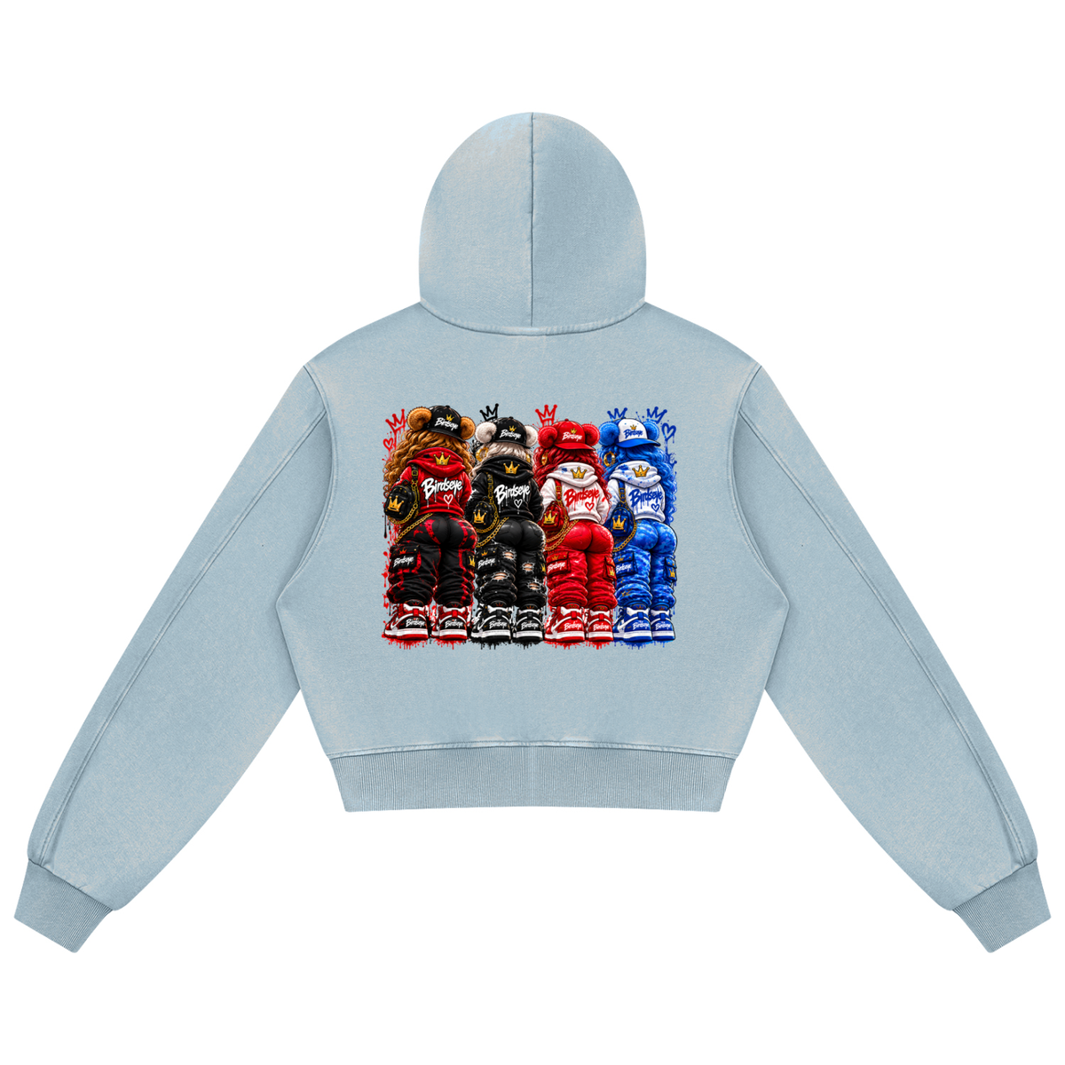 The Flock Women's Mineral Wash Zip Hoodie