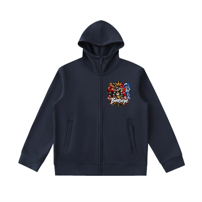 The Flock High-Neck Zip Hoodie