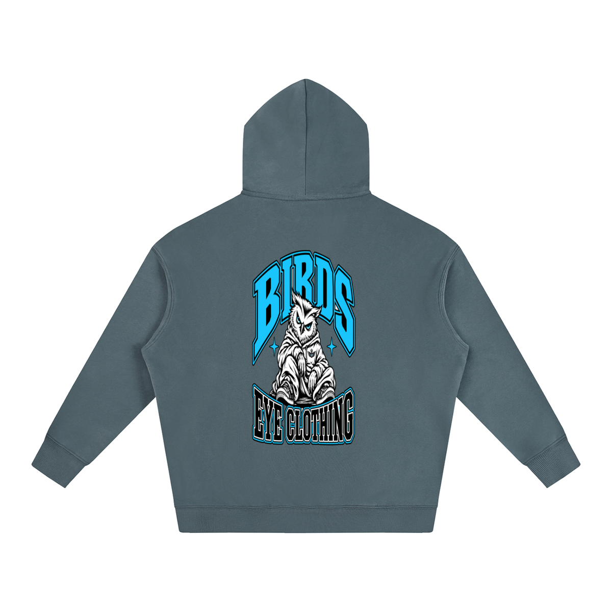 Birds Eye Blue Owl Hoodie