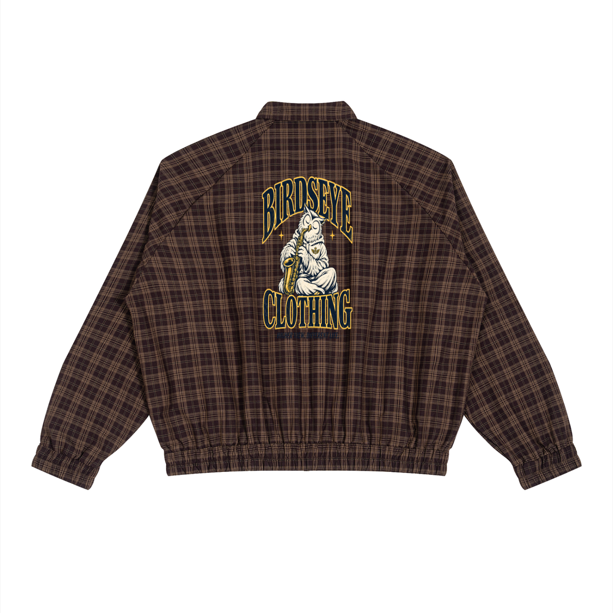 Birdseye Plaid Track Jacket