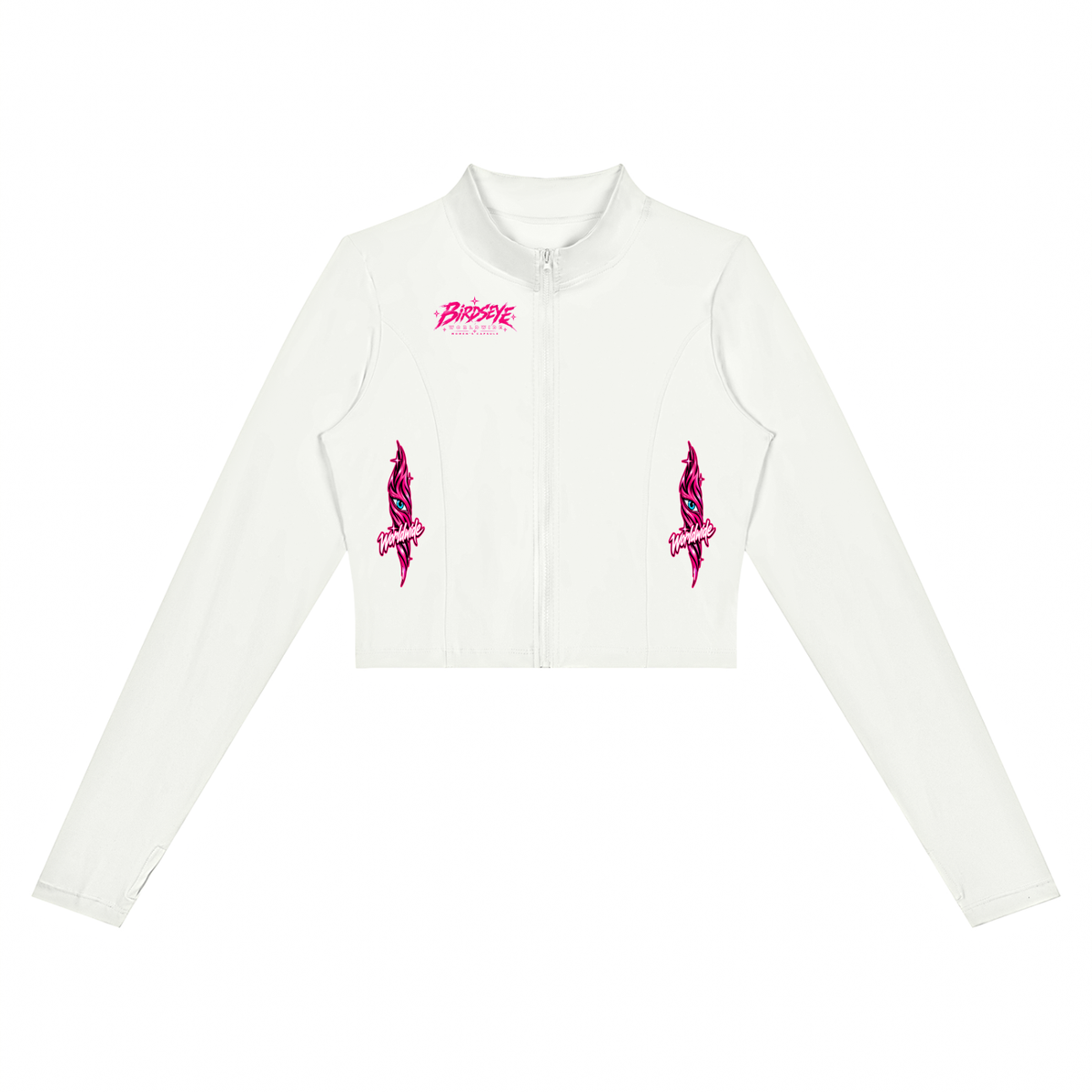 Birdseye Pink Star Crop Jacket