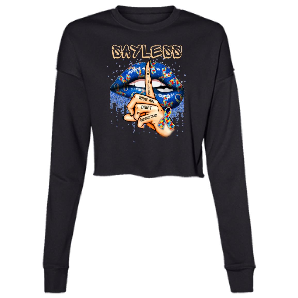 Birdseye "Say Less" Cropped Fleece