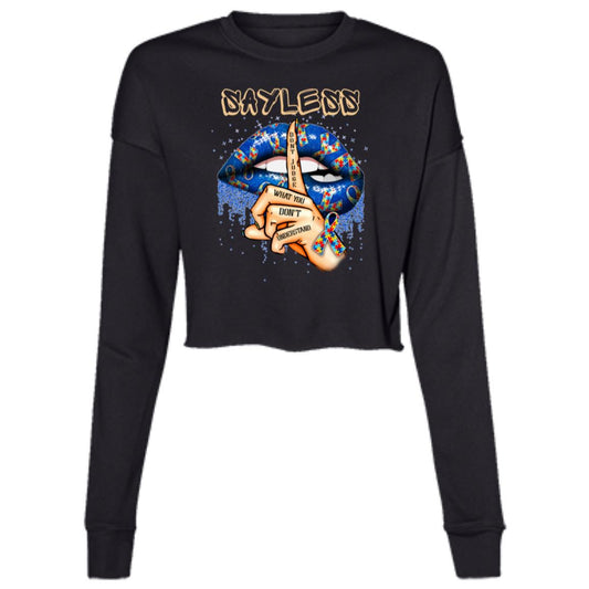 Birdseye "Say Less" Cropped Fleece